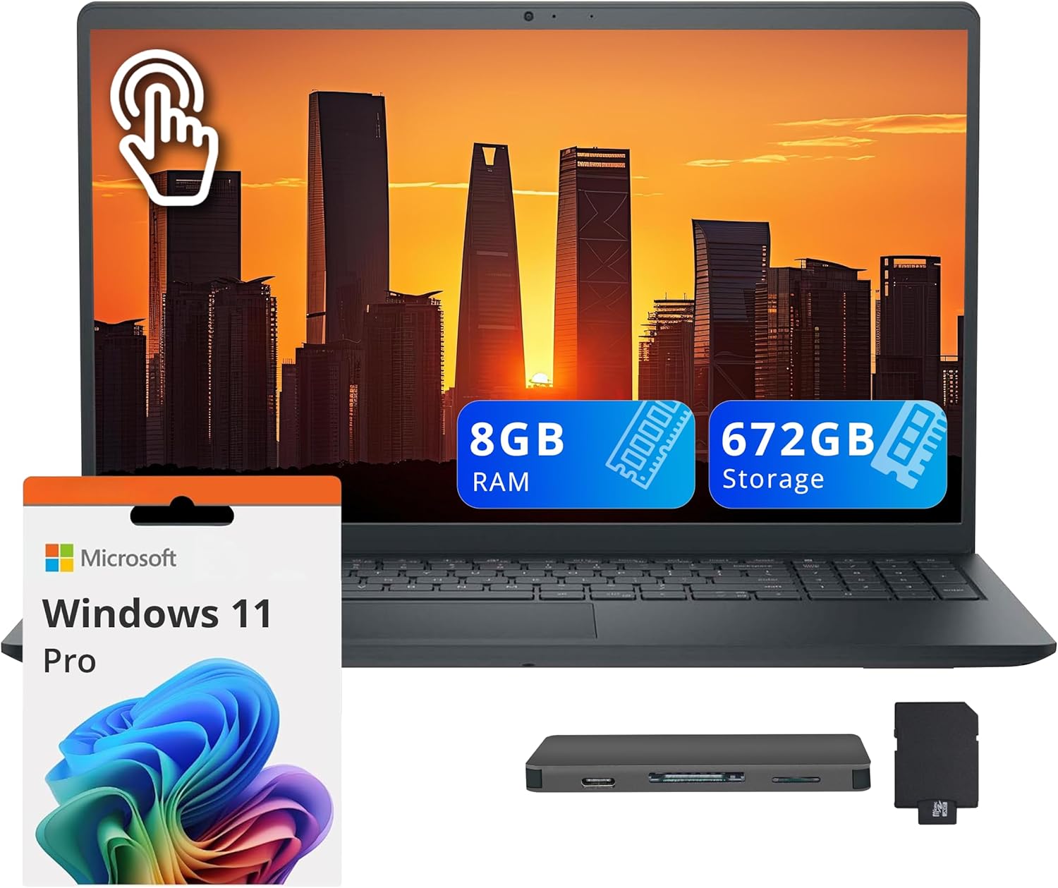 Dell Inspiron 15.6 FHD Touchscreen Laptop with Powerful Features