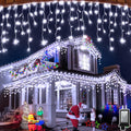 66FT 648 LED Curtain Lights: Timer, 8 Modes, Waterproof - WUXYIYANG