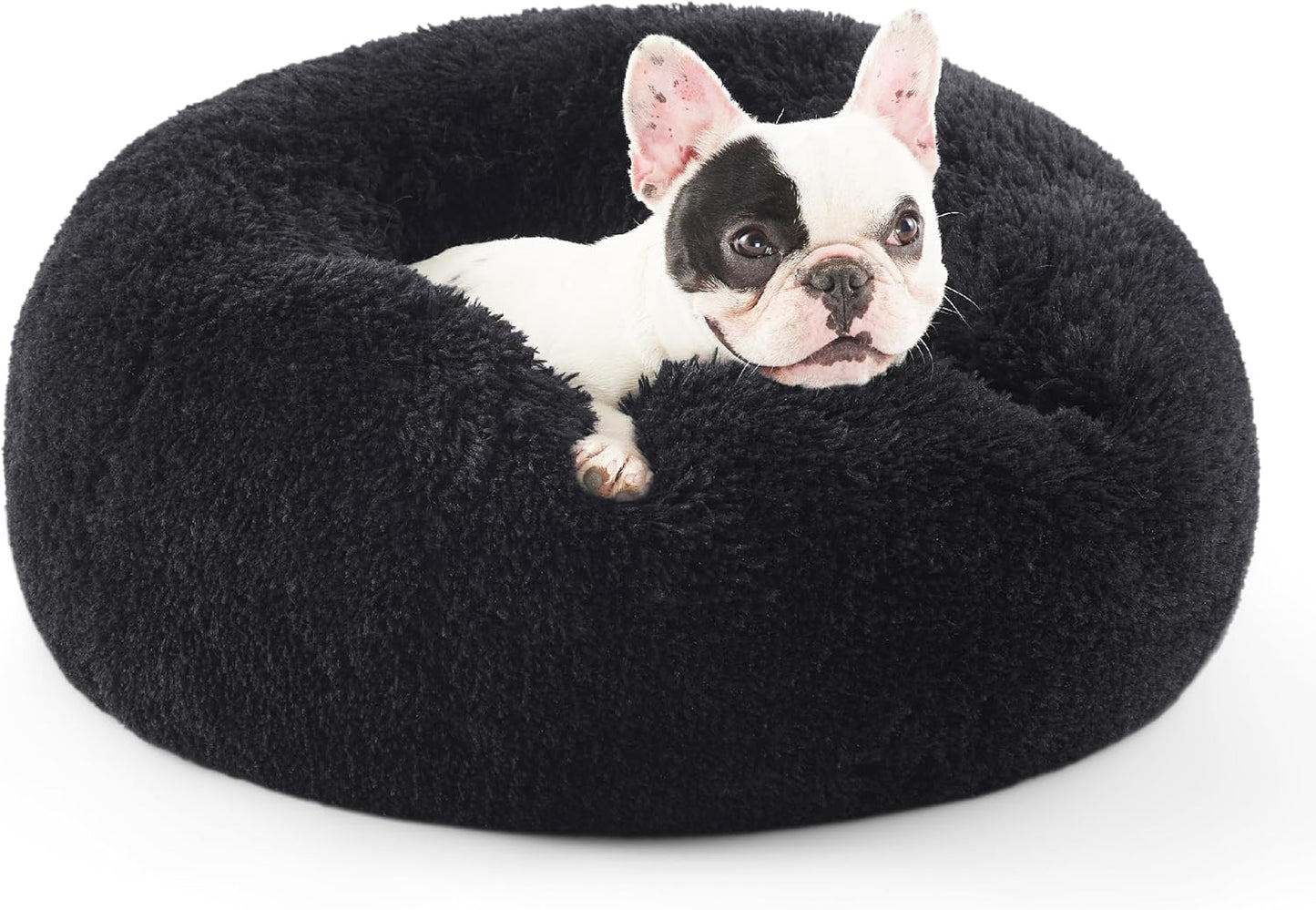 Calming Dog Bed for Small Medium Dogs - Donut Design Comfort