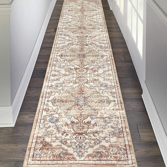 Pauwer Boho Hallway Runner Rug 2x10 Washable Non Slip Carpet