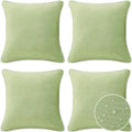 Decorative Outdoor Water Repellent Throw Pillows Set of 4 - Seaweed