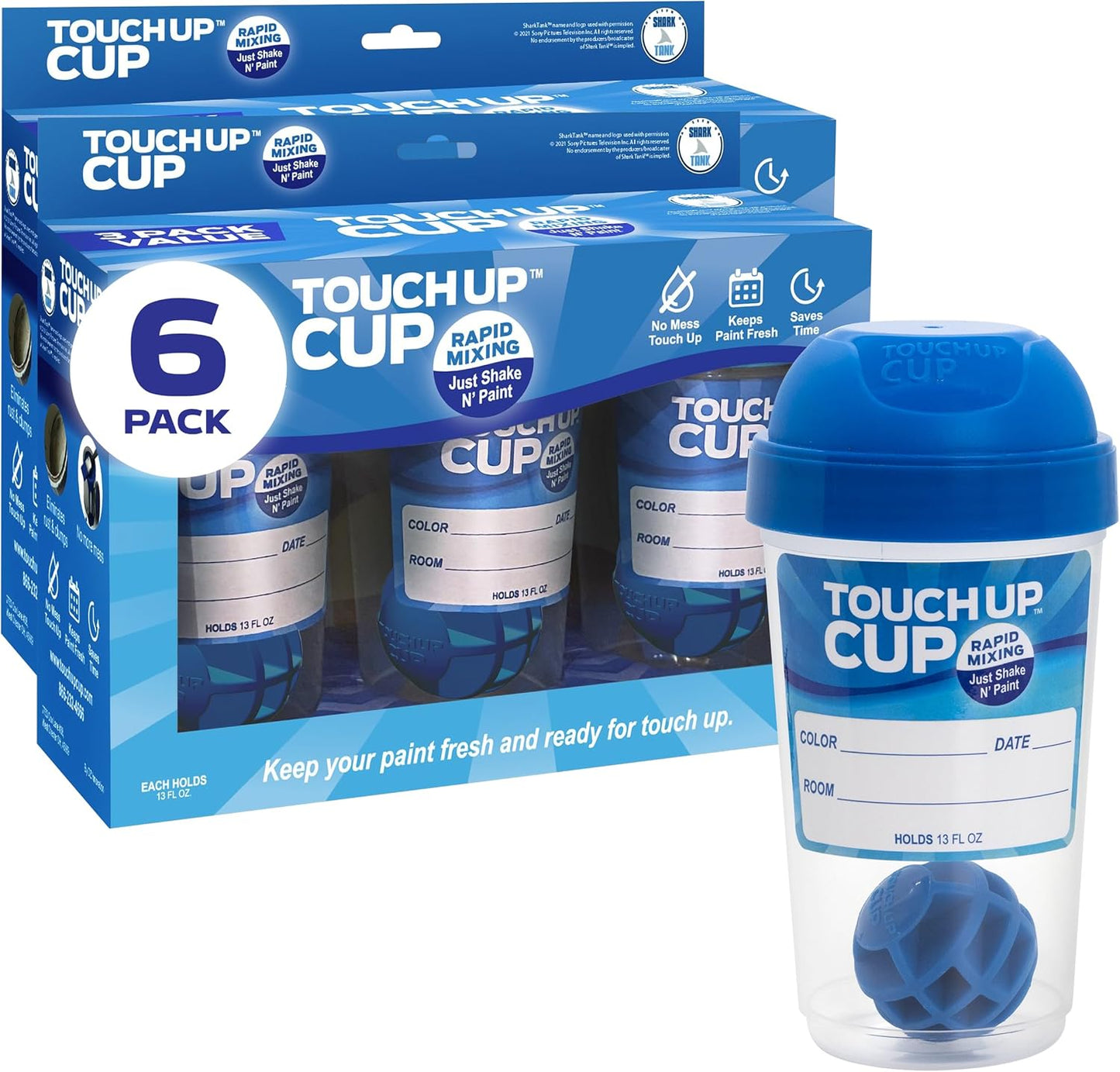 Touch Up Cup Empty Plastic Paint Storage Containers for Touch Ups