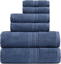100% Cotton Bathroom Towel Set 6-Piece - Soft, Quick-Dry Utility