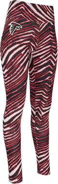 Zubaz Women's Full Length High Waist NFL Leggings with Pockets