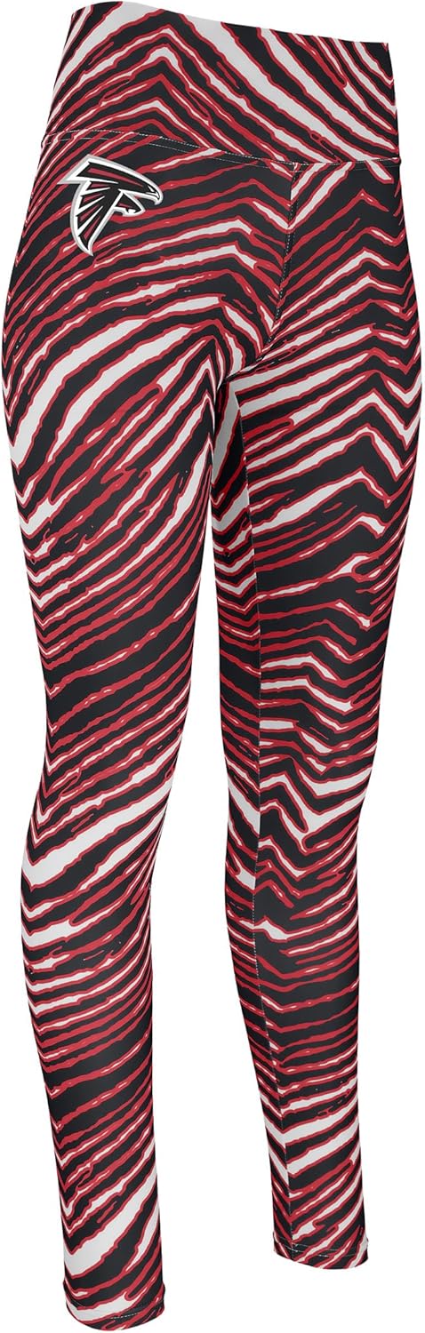 Zubaz NFL Women's Full Length High Waist Leggings with Pockets