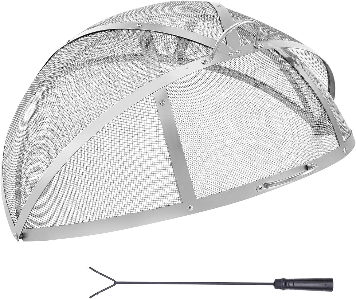 VEVOR Firepit Spark Screen Lid - 40in Outdoor Fire Pit Cover