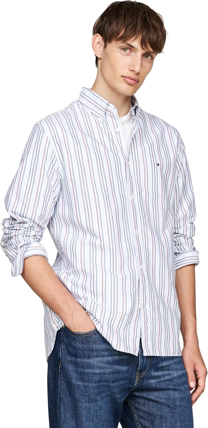 Tommy Hilfiger Long Sleeve Oxford Regular Fit Button Down Shirts