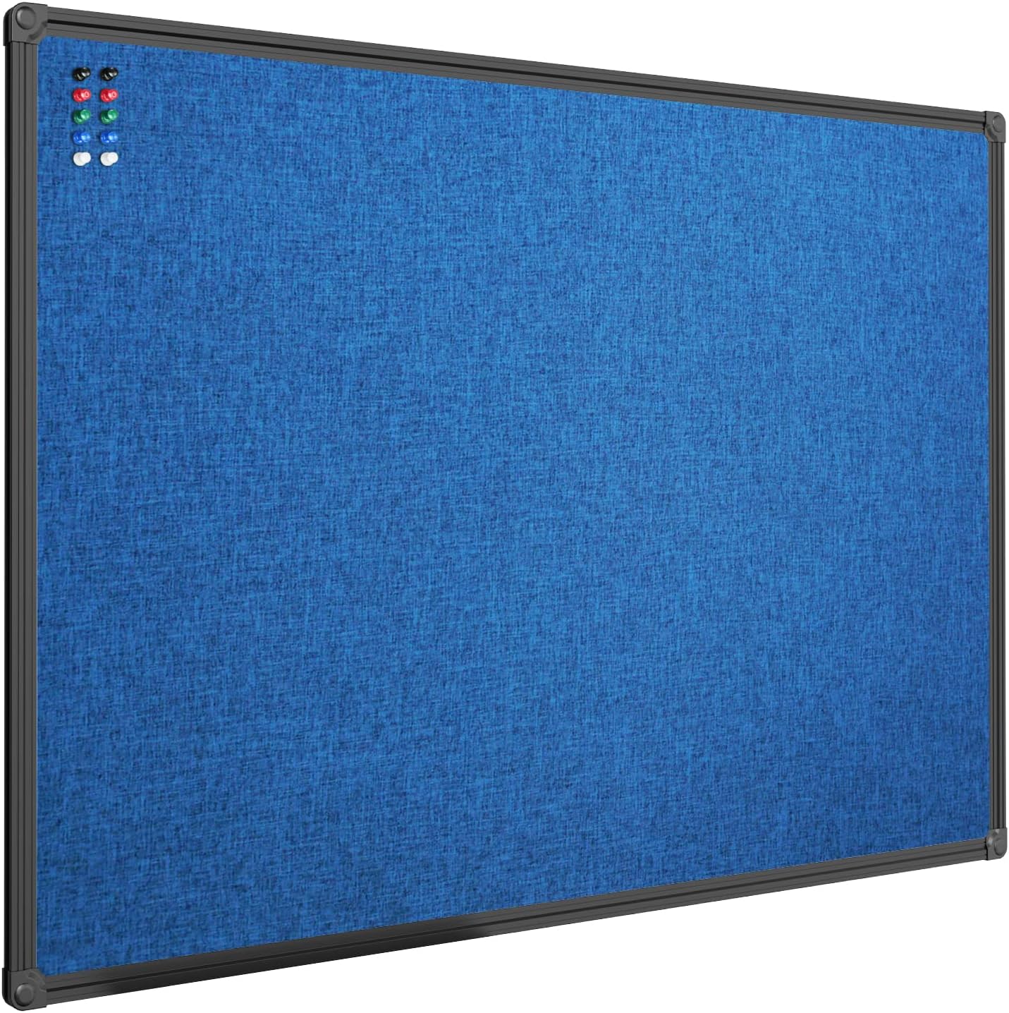 JILoffice Cork Linen Bulletin Board 36 X 24 Inch for Home Office