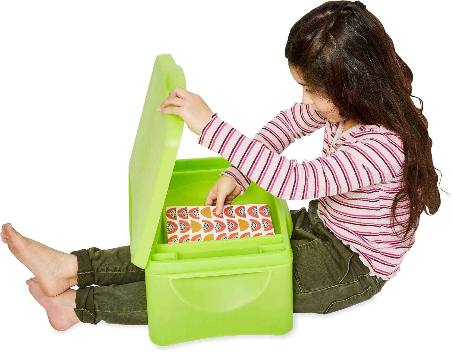 HearthSong Green Folding Lap Desk: Portable Comfort
