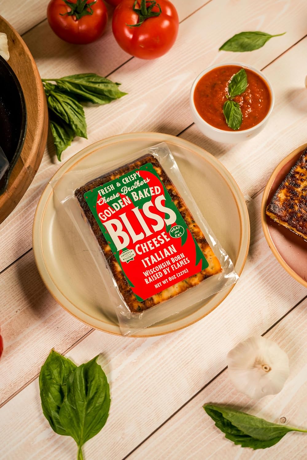 Italian Golden Baked Bliss Cheese for Delicious Snacking