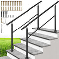 VIVOHOME 2-Pack 5 Step Hand Rails for Outdoor Steps and More