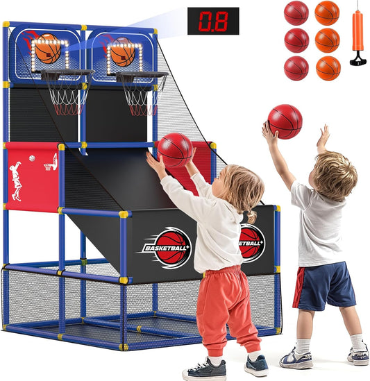 Electronic Scoreboard Double Hoop Game Set