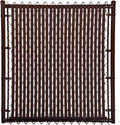 Tube Slats Privacy Inserts for Chain-Link Fence - Brown Color