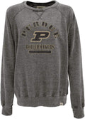 Blue 84 Women's Burnout Crewneck Sweatshirt - Vintage Purdue Pride