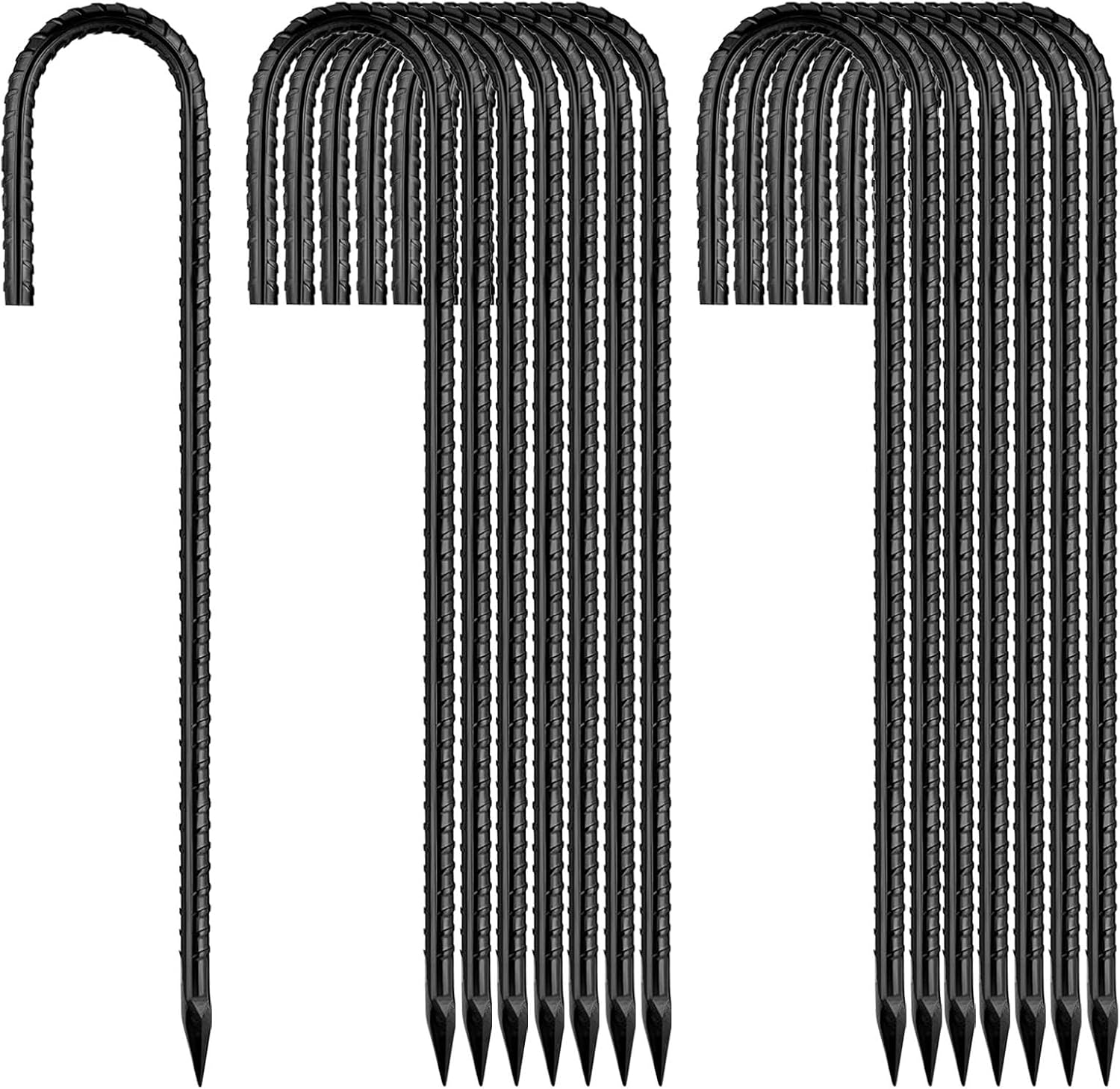 Heavy Duty 12 inch Ground Stakes for Garden and Outdoor Use