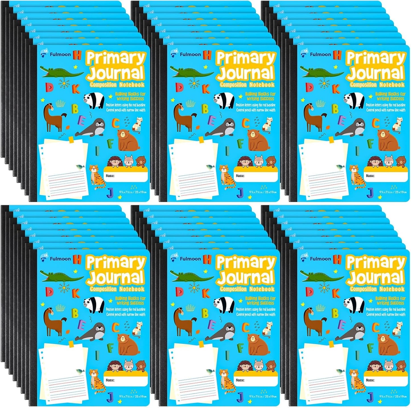 Primary Journal with Picture Space & Animal Print for Kids - Watersay