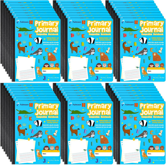 Primary Journal with Picture Space & Animal Print for Kids - Watersay