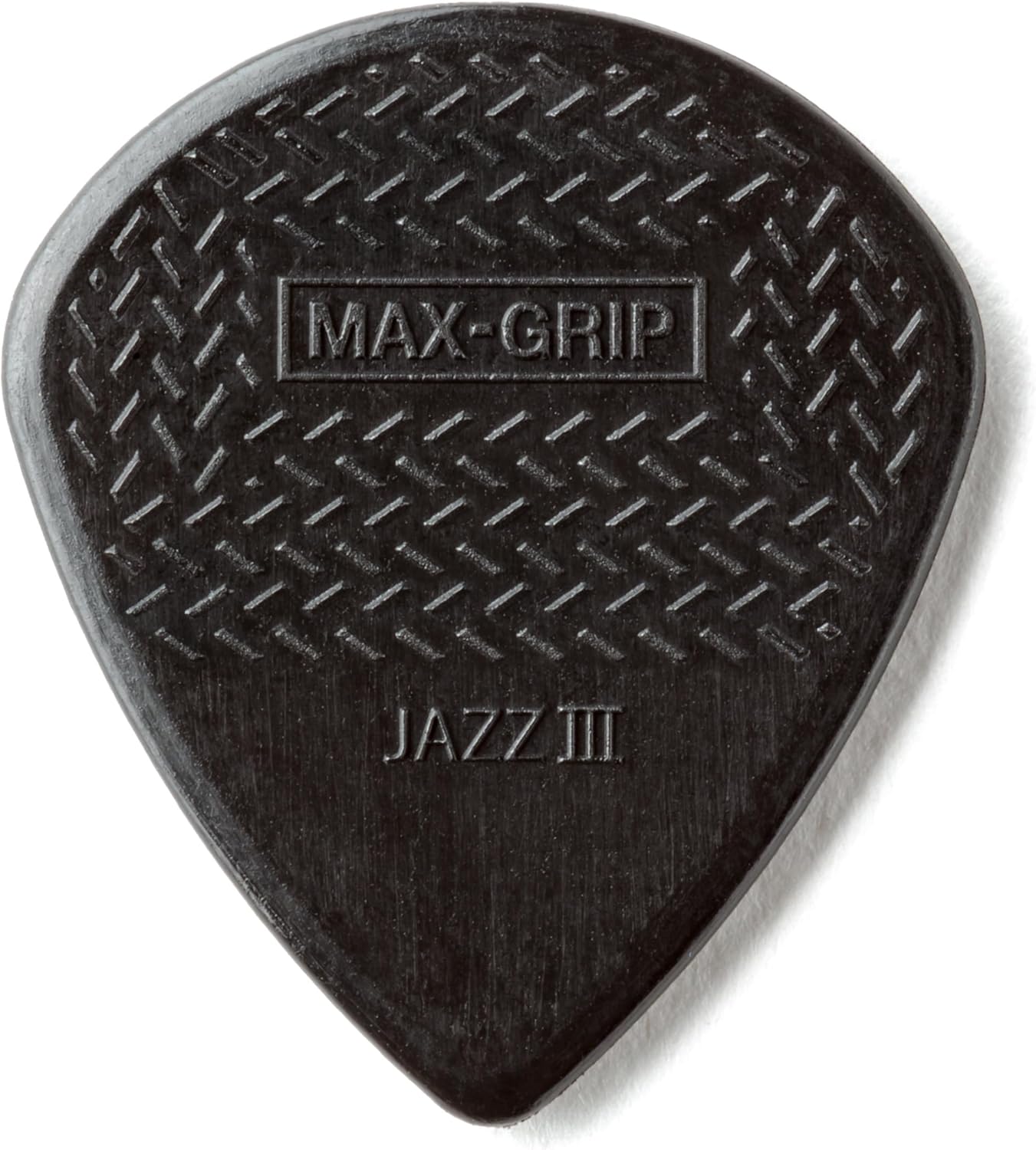 Dunlop Jazz III Black Picks - Max Grip for Precision Play, 6 Pack