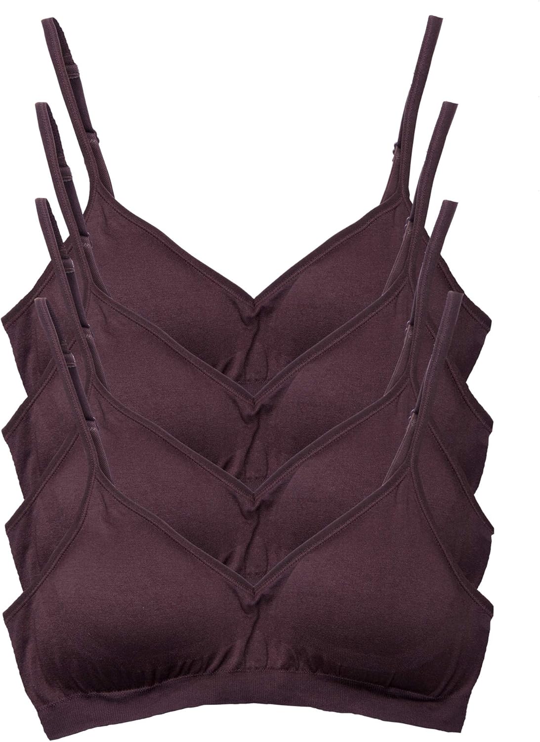 Kalon Womens Demi Padded Bralette 4 Pack for All-Day Comfort
