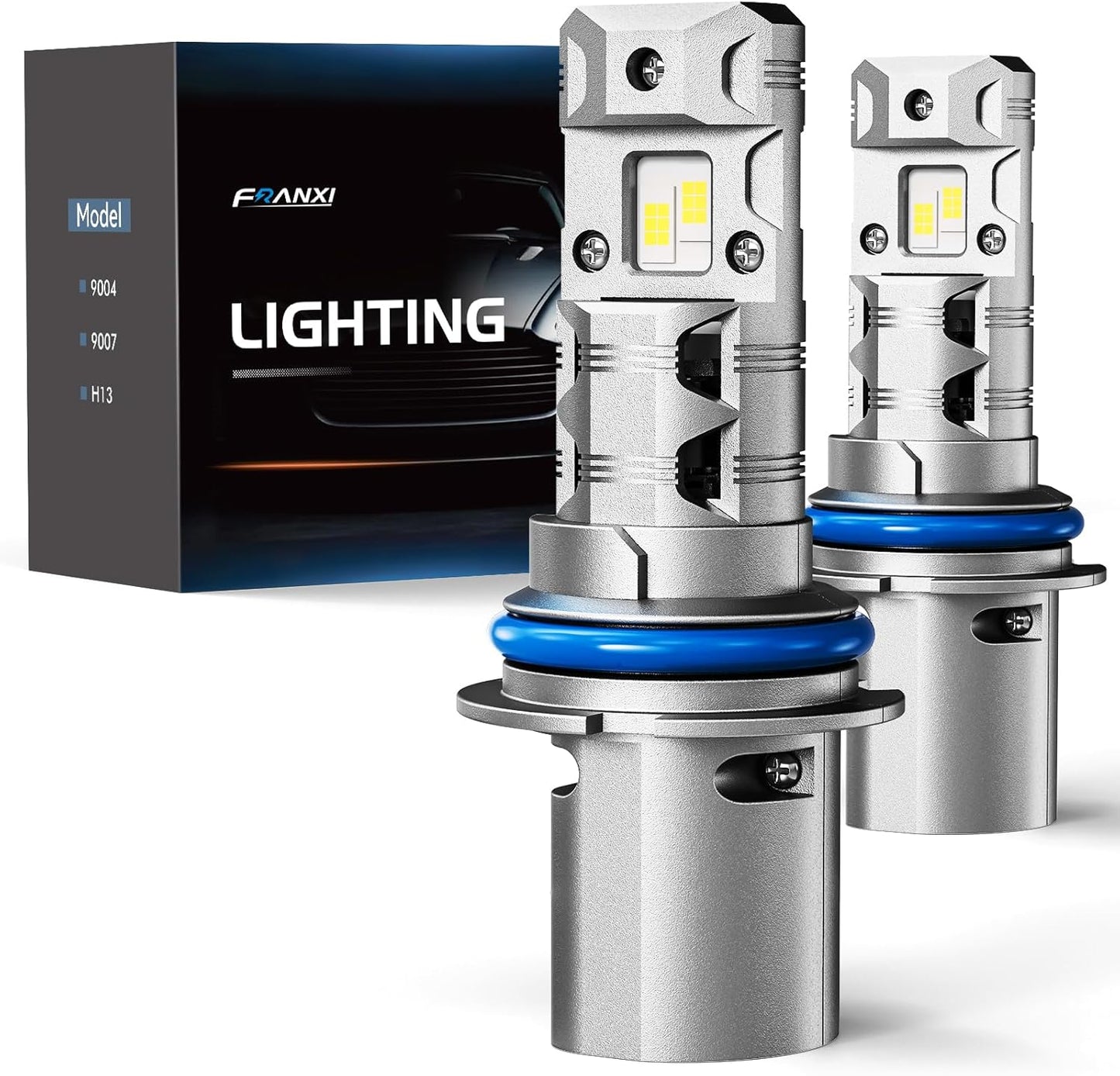 FRANXI 9007 Fog Light Bulbs - Super Bright 6000K Cool White