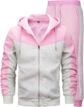 Men's 2 Pieces Tracksuit Full Zip Jogger Sports Suit (Style GVH3)