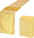 Gold Sequin Table Runner 12x72 Pack of 10 - Sparkly Event Decor