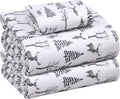 Twin Size 100% Cotton Flannel Sheets Set - Deep Pocket 16in Twin