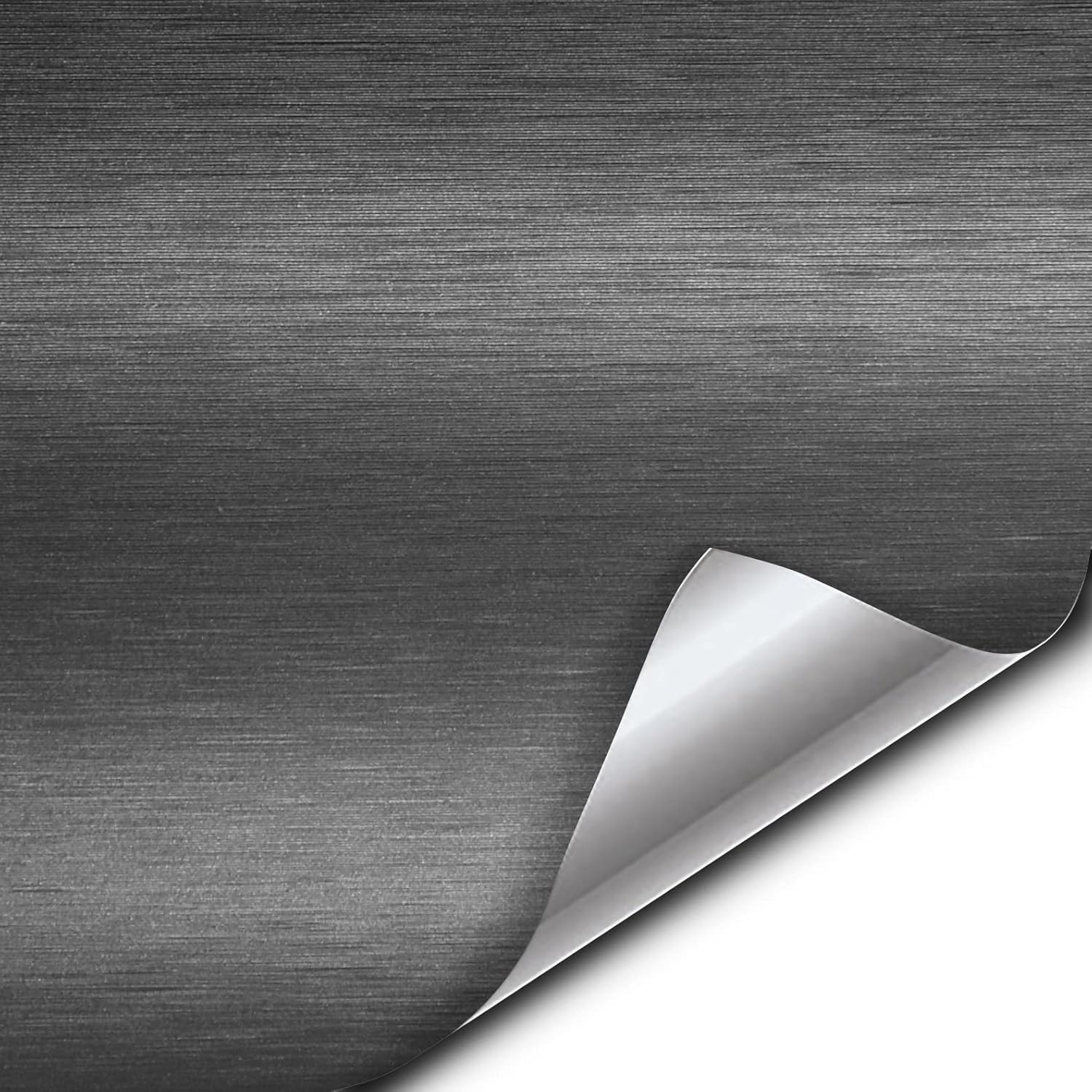 VVIVID XPO Gunmetal Grey Brushed Metallic Vinyl Wrap for Cars