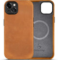 Belemay iPhone 13 Leather Case Magsafe - Vintage Tan Brown
