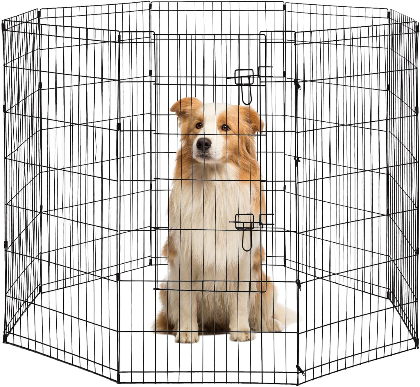 48 Tall Dog Playpen Crate Fence for Safe Pet Exercise Area