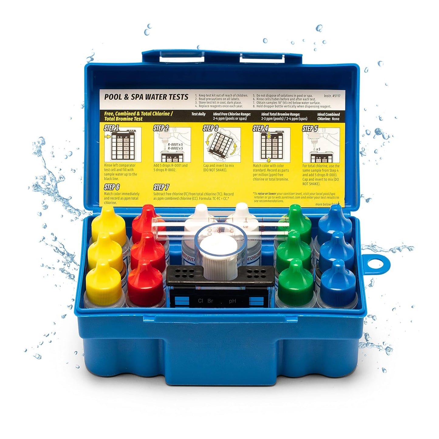 Taylor K-1005 DPD 9-in-1 Pool Test Kit for Accurate Testing