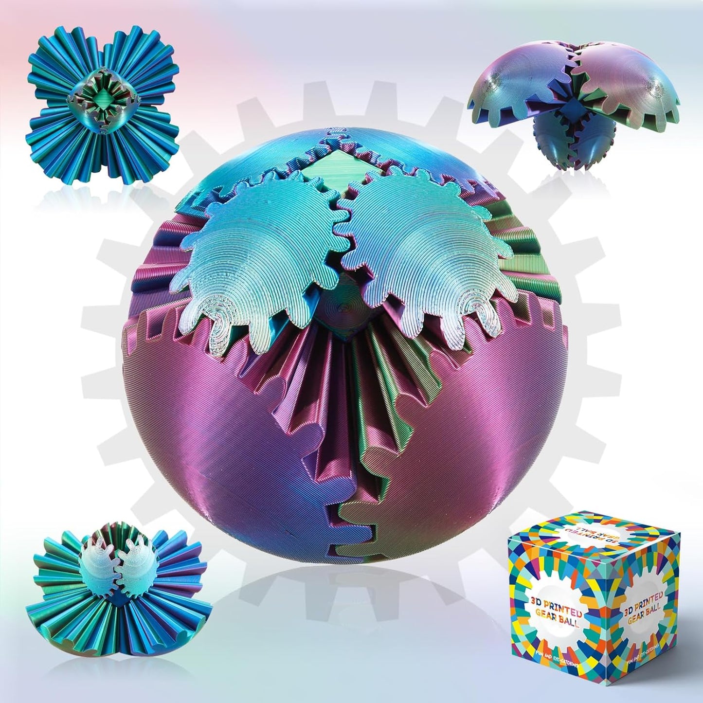 Whirling Wonder Gear Ball - Stress Relief Fidget Toy