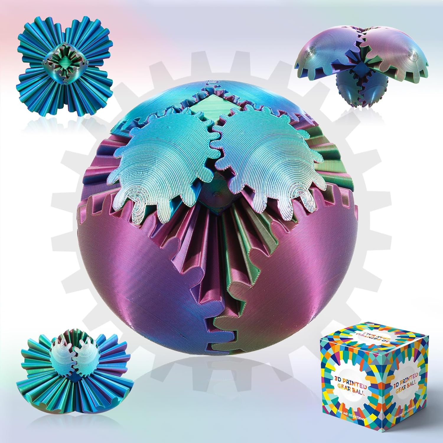 Whirling Wonder Gear Ball - Stress Relief Fidget Toy