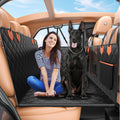 Hard Bottom Car Seat Cover for Dogs - Waterproof Back Seat Extender