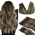 GOO GOO Wire Hair Extensions Human Hair 14in - Invisible Wire