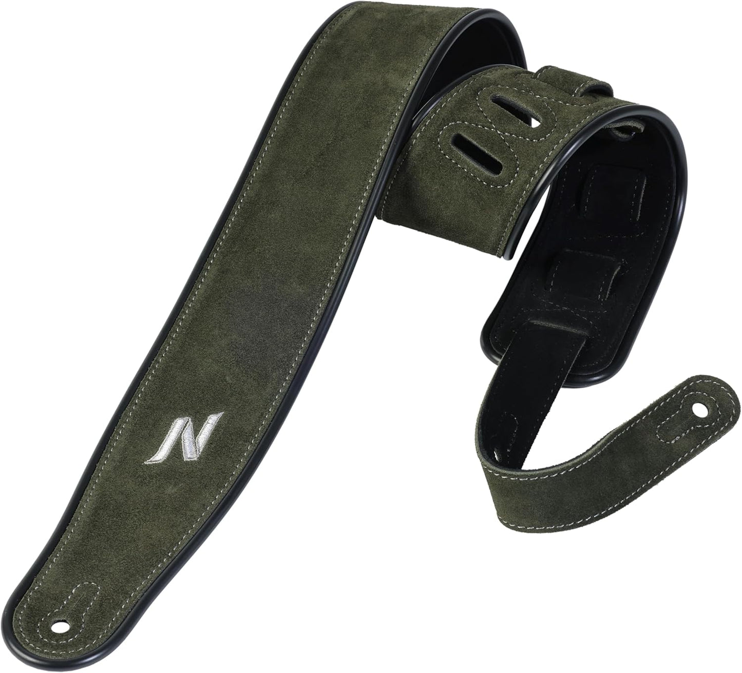 Nefelibata Green Guitar Strap: Comfort & Style for All Guitars