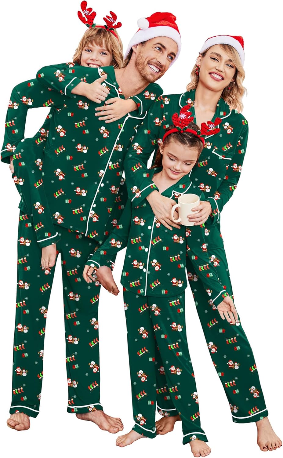 Ekouaer Christmas Family Matching Pajamas for Festive Fun