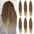 Ocean Wave Crochet Hair Extensions 22in - Soft Curly Braiding Crochet