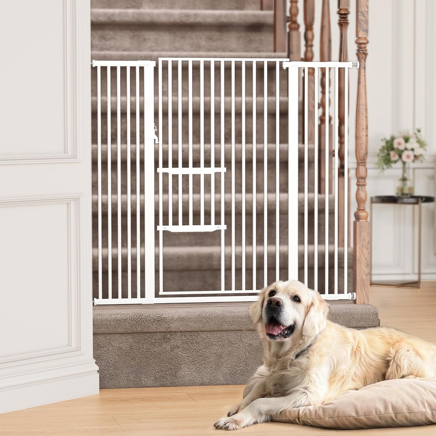 YITAHOME Extra Tall 55in Pet Gate for Dogs and Cats, Adjustable