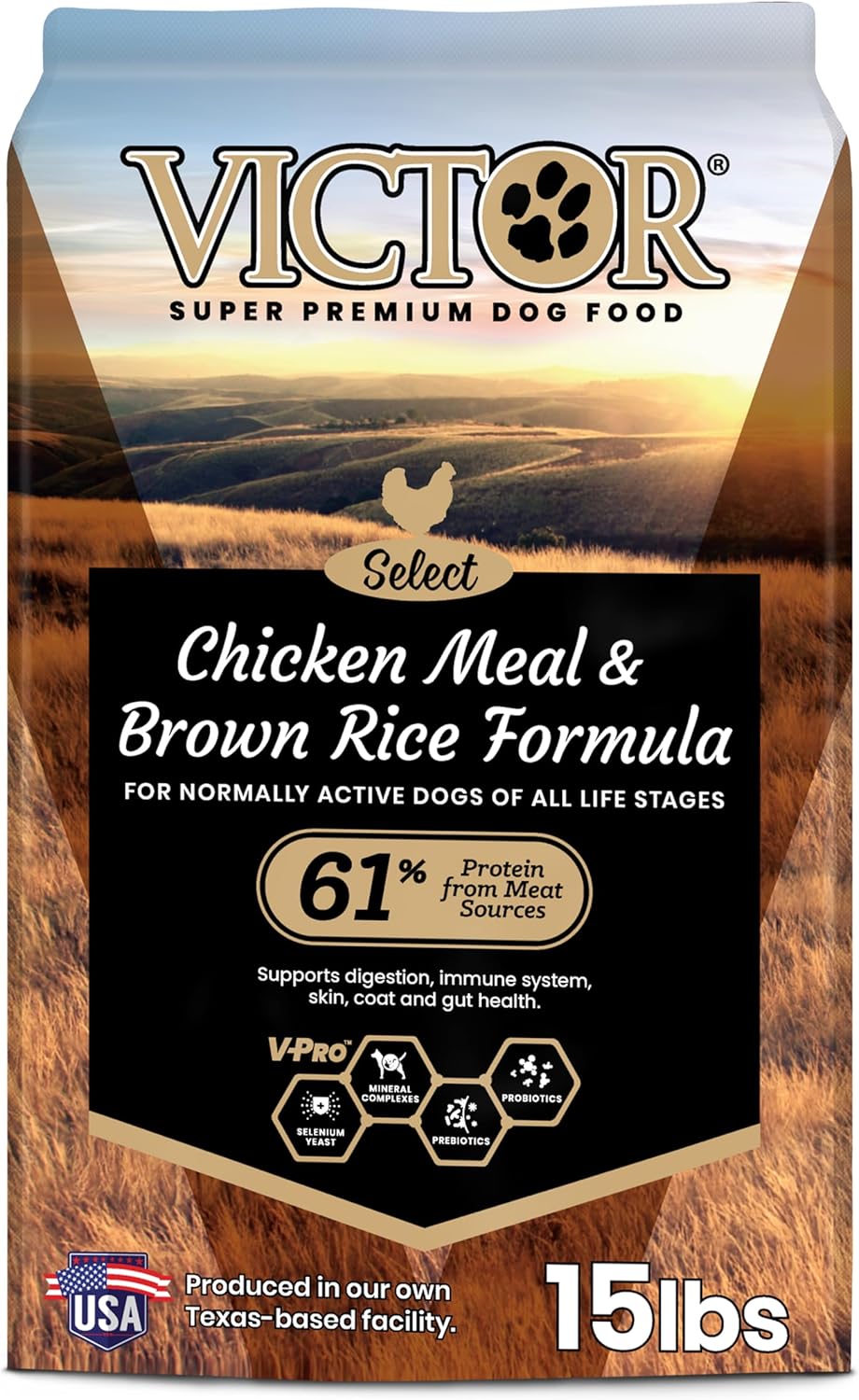 VICTOR Super Premium Dog Food with Chicken Meal & Brown Rice