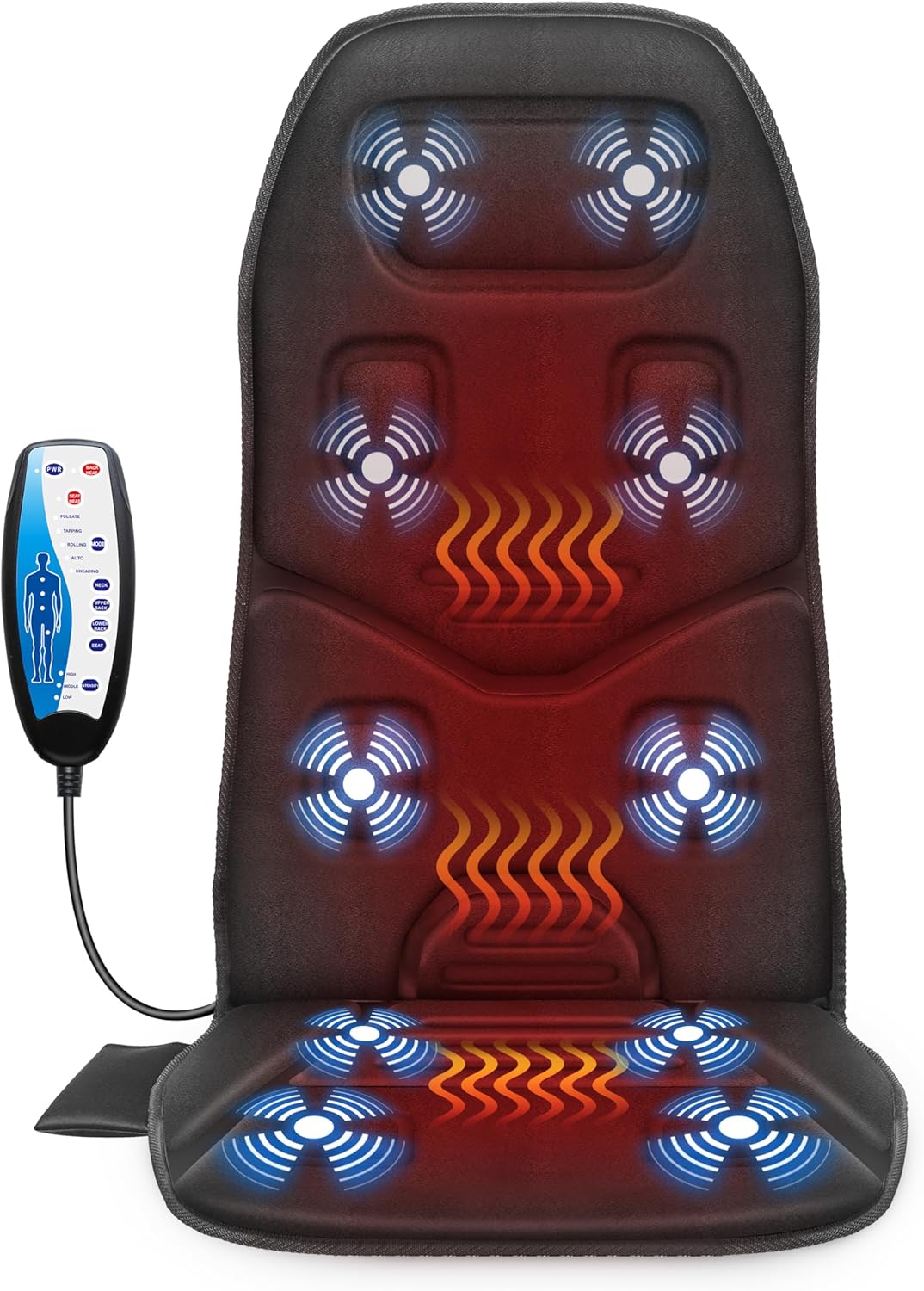 COMFIER Massage Seat Cushion with Heat - Ideal Back Massager