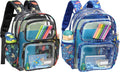 Clear Backpack for Boys 15 in - Heavy Duty Transparent School Bag