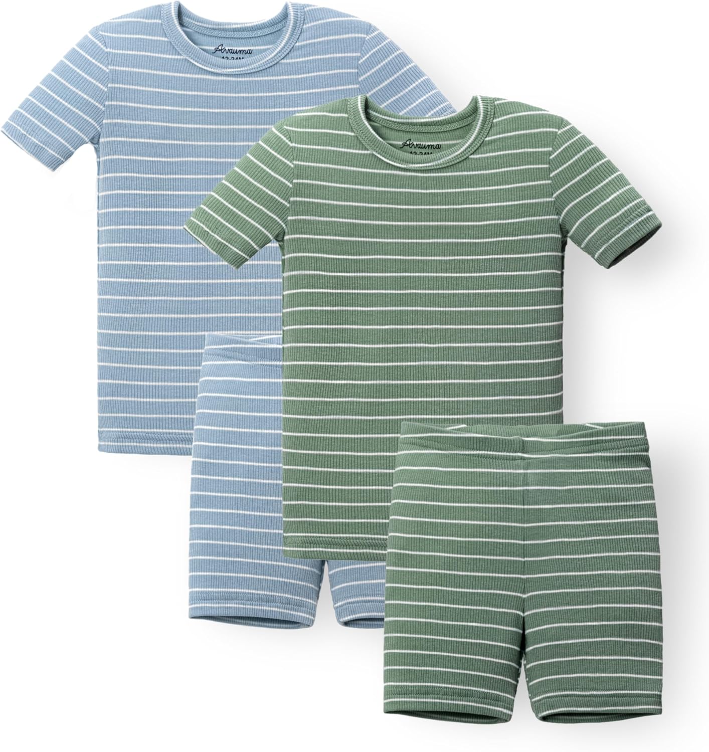 AVAUMA Stripe Pattern Baby Pajama Set for Comfort and Style