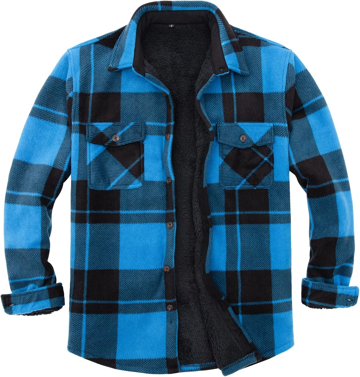 ThCreasa Mens Sherpa Fleece Lined Flannel Shirt Jacket Review