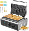 Commercial Waffle Maker 10PCS Rectangle Waffle Baker - Fast, Precise