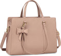 Laptop Bag for Women 15.6 in Khaki Leather Tote - Waterproof