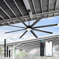 96-Inch Industrial Ceiling Fan with Lights and Remote - Extra Large