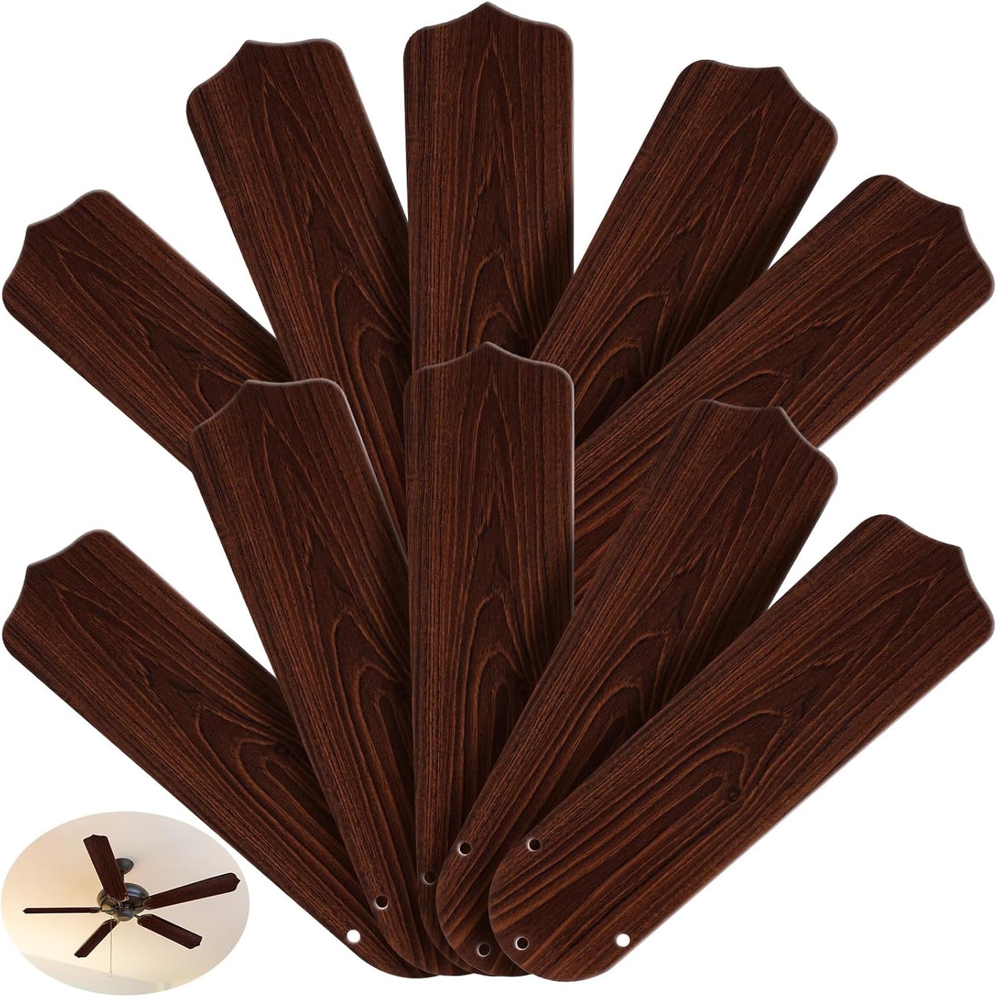 10Pcs Replacement Fan Blades for 42 Inch Ceiling Fans