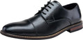 Jousen Men's Dress Cap Toe Wingtip Brogue Oxford - Smart Formal