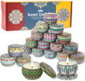 Christmas Candle Gift Set for Women - 20 Pack Long Lasting Soy